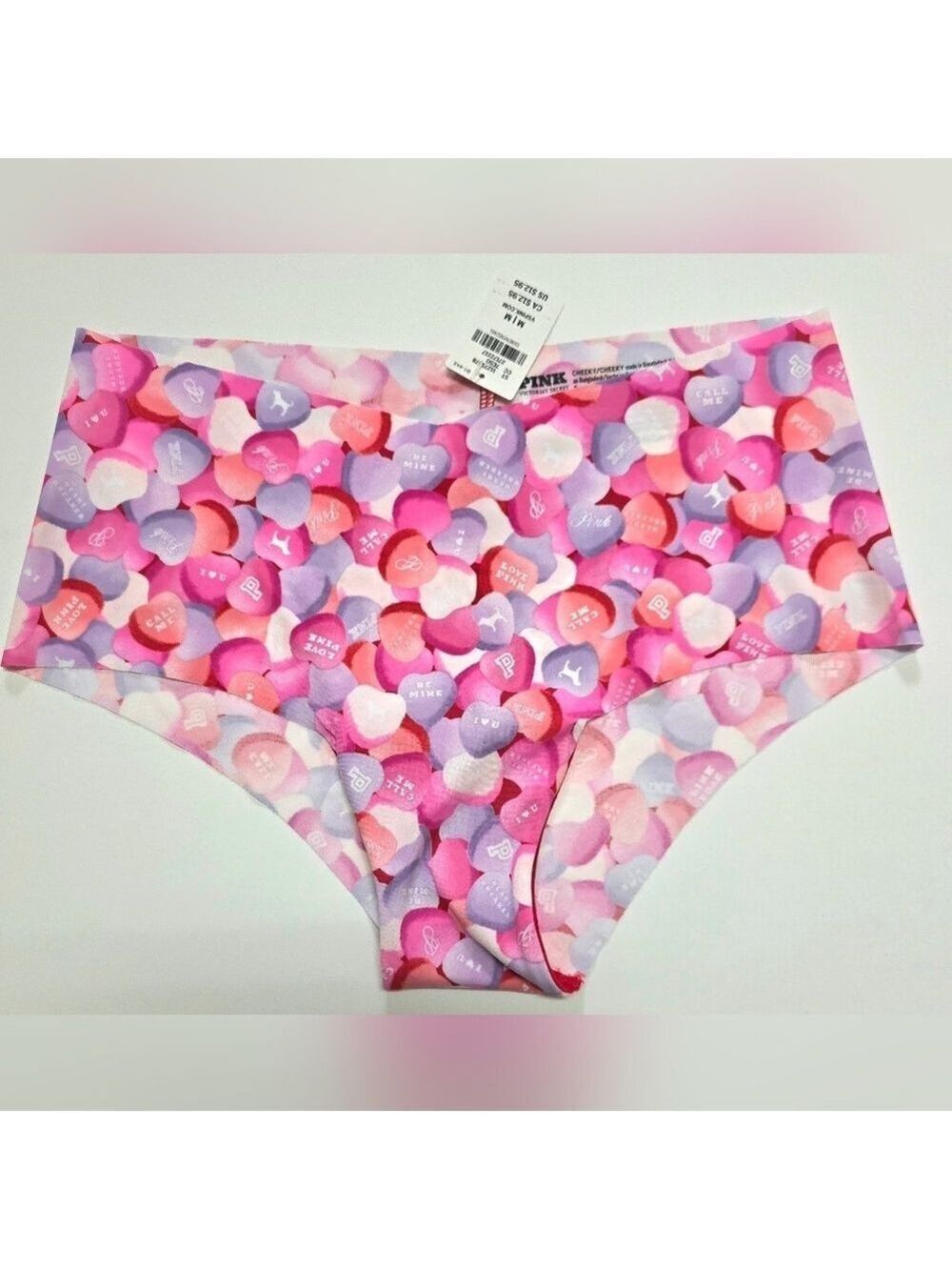 Victoria's Secret Pink No Show Cheeky Panty Medium New With Tag